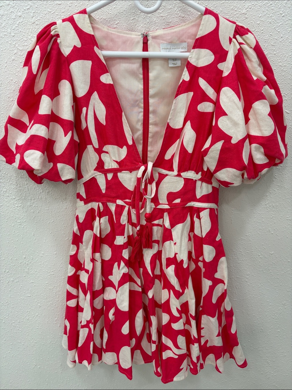 House of Harlow 1960 Pink & Cream Floral Dress